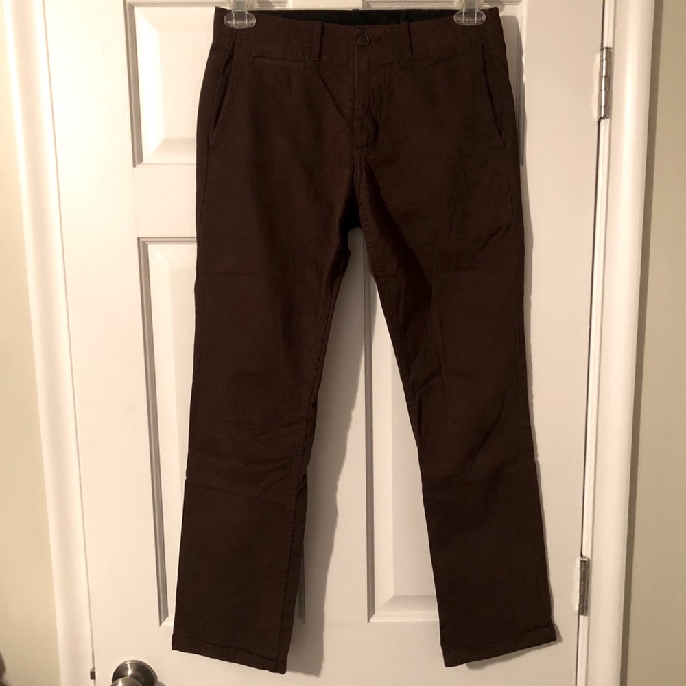 Gap Men’s Lived-In Slim Brown Chino Pants 29W 30L